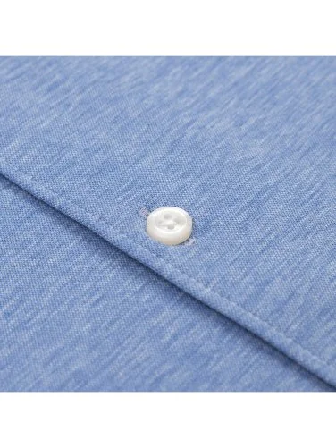 Germirli Albini Mavi Melanj 4Flex Formula Active Pamuklu Slim Fit Gömlek - 2