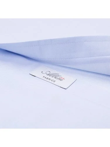 Germirli Albini Mavi Twill Relax Formula Exclusive Tailor Fit Düğmeli Yaka Pamuk Gömlek - 2