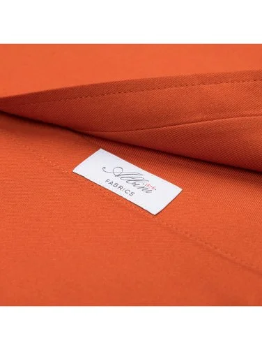 Germirli Albini Turuncu Tailor Fit Düğmeli Yaka Flanel Gömlek - 4