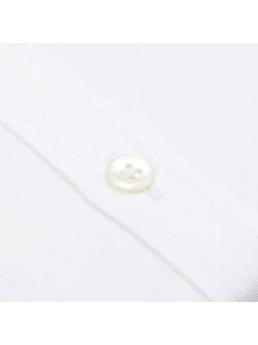 Germirli Black Label Beyaz Twill Doku Tailor Fit Klasik Yaka Thomas Mason Sea Island Cotton Gömlek - 3