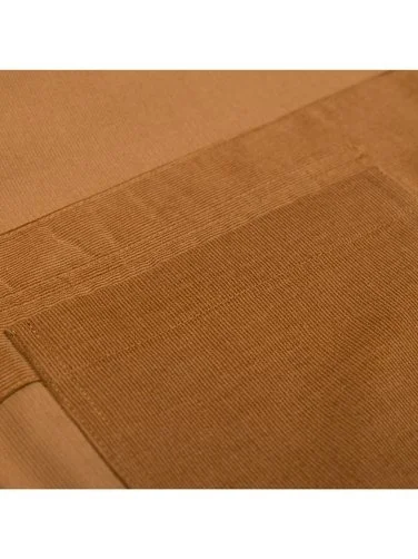 Germirli Camel Rengi İnce Kadife Soft Yaka Tailor Fit Utility Saf Pamuk Gömlek - 4