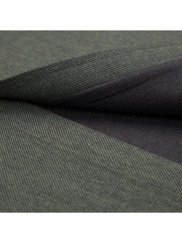 Germirli Haki Tailor Fit Düğmeli Yaka Flanel Gömlek - 4