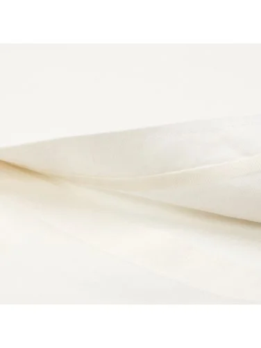 Germirli Krem Rengi Soft Yaka Tailor Fit Kısa Kol Tencel Keten Gömlek - 4