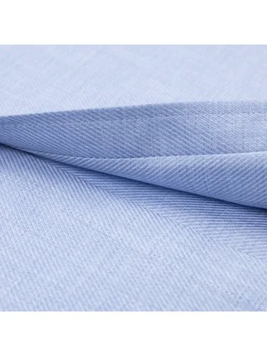 Germirli Mavi Diagonal Desen Flanel Tailor Fit Soft Yaka Pamuk Gömlek - 4