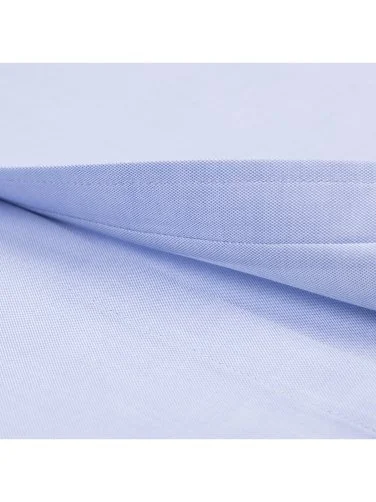 Germirli Mavi Exclusive Panama Doku Düğmeli Yaka Tailor Fit Pamuk Gömlek - 4