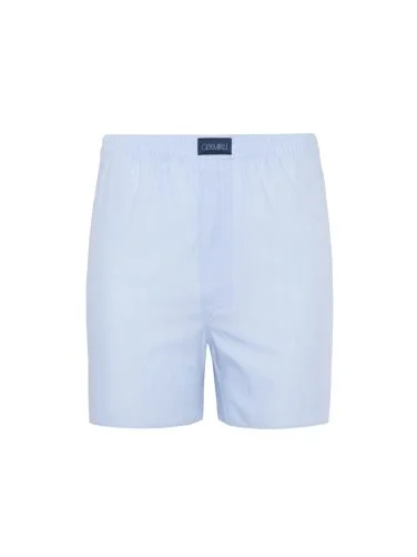 Germirli Mavi Pamuk Boxer Şort - 1