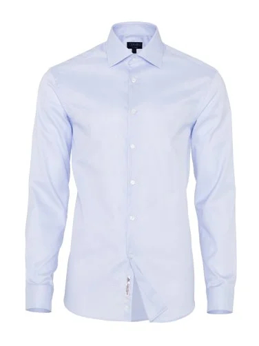 Germirli Non Iron Oxford Mavi Klasik Yaka Tailor Fit Journey Gömlek - 1