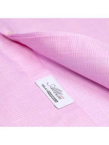 Germirli Pembe Kareli Düğmeli Yaka Tailor Fit Exclusive Gömlek - 4