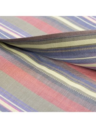 Germirli Renkli Vintage Kalın Çizgili Düğmeli Yaka Cepli Tailor Fit Pamuk Gömlek - 4