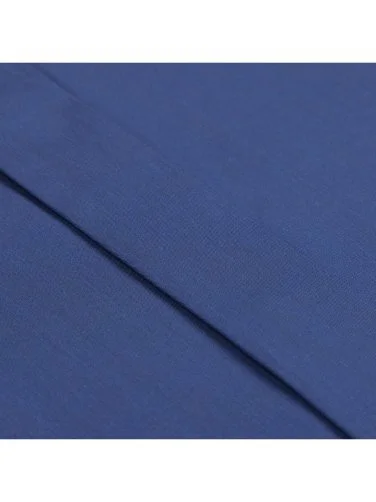 Germirli Saks Mavi Tailor Fit Gizli Pat Klasik Yaka 70/1 Pamuk Gömlek - 3