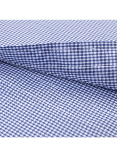 Germirli Testa Exclusive Lacivert Mini Pötikare Düğmeli Yaka Tailor Fit Pamuk Gömlek - 3