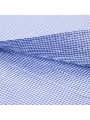 Germirli Testa Exclusive Mavi Mini Pötikare Düğmeli Yaka Tailor Fit Pamuk Gömlek - 3