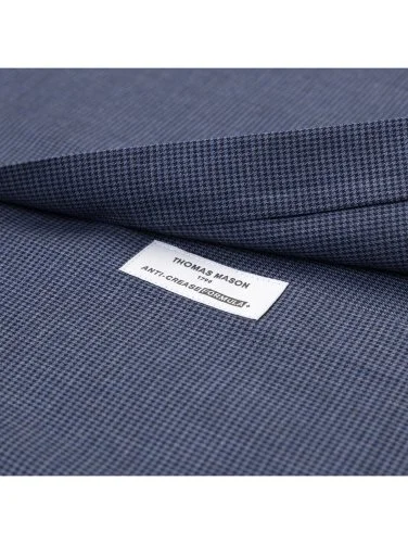 Germirli Thomas Mason Journey Anti Crease Formula Lacivert Kazayağı Tailor Fit Flanel Gömlek - 3