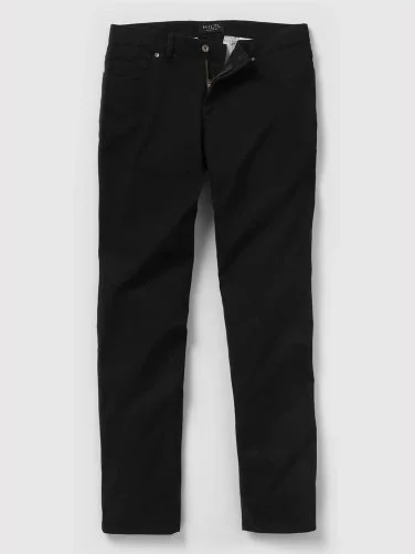 Hiltl 5 Cep Siyah Pamuk Elastan Regular Fit Pantolon - 5