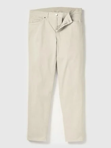 Hiltl Bej 5 Cep Gabardin Regular Yıkamalı Fit Pamuk Pantolon - 2