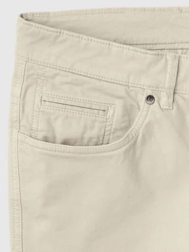 Hiltl Bej 5 Cep Gabardin Regular Yıkamalı Fit Pamuk Pantolon - 4