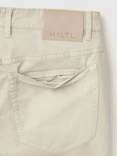 Hiltl Bej 5 Cep Gabardin Regular Yıkamalı Fit Pamuk Pantolon - 5