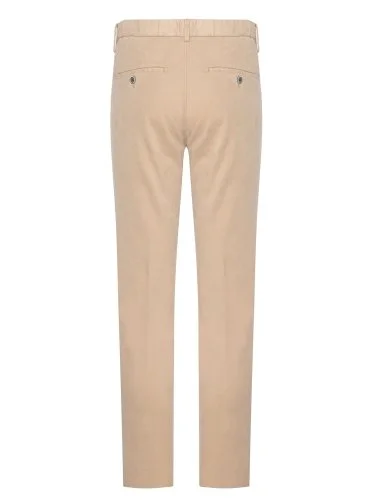Hiltl Bej Comfort Strech Bel Arkası Lastikli Slim Fit Pamuk Chino Pantolon - 3