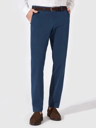 Hiltl Chino Havacı Mavi Regular Fit Pamuk Elastane Pantolon - 1