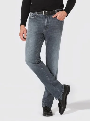 Hiltl Gri 5 Cep Candiani Denim Regular Fit Pamuk Pantolon - 1