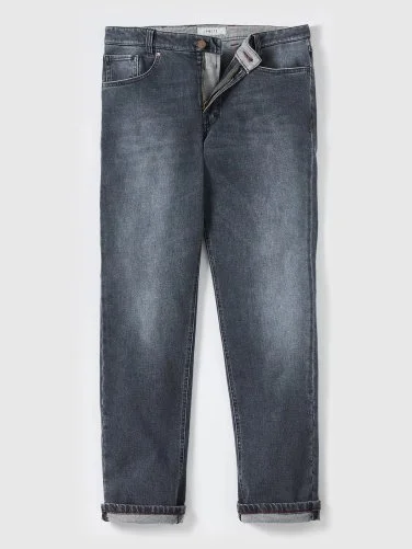 Hiltl Gri 5 Cep Candiani Denim Regular Fit Pamuk Pantolon - 2