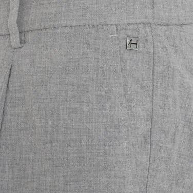 Hiltl Gri Sear Sucker Beli Lastikli Pamuk Bermuda - 2