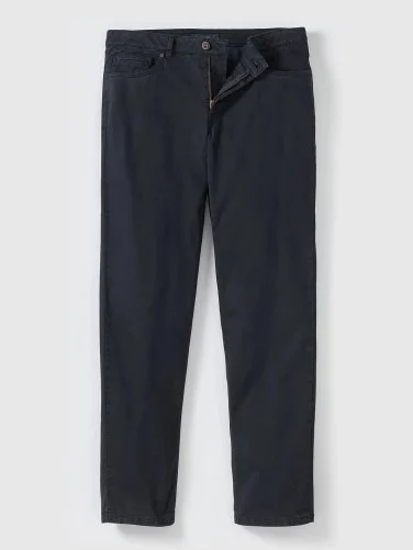 Hiltl Lacivert 5 Cep Gabardin Yıkamalı Regular Fit Pamuk Pantolon - 2