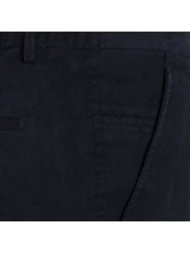 Hiltl Lacivert Comfort Strech Bel Arkası Lastikli Slim Fit Pamuk Chino Pantolon - 3