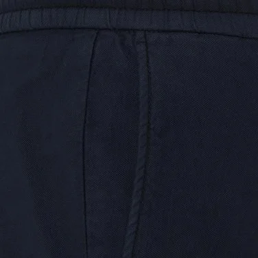 Hiltl Lacivert Vintage Beli Lastikli Pamuk Elastane Bermuda - 2