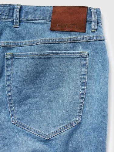 Hiltl Mavi 5 Cep İnce Regular Fit Pamuk Elastane Denim Pantolon - 4