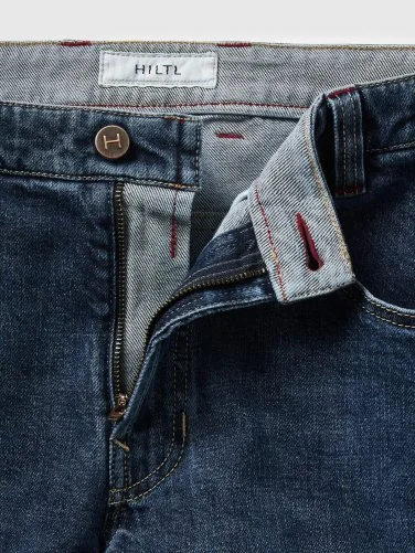 Hiltl Orta Mavi 5 Cep Candiani Denim Regular Fit Pamuk Pantolon - 3