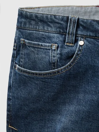 Hiltl Orta Mavi 5 Cep Candiani Denim Regular Fit Pamuk Pantolon - 4