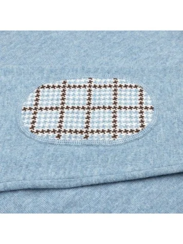 La Fileria Açık Mavi Bisiklet Yaka Peçli Yün Kaşmir Triko - 3