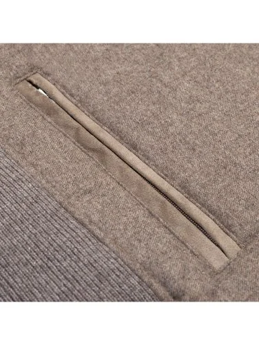 La Fileria Vizon Rengi Dolgulu Kapişonlu Geelong Yün Ceket Triko - 3