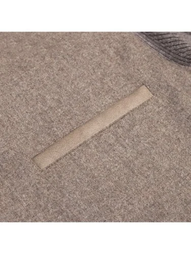 La Fileria Vizon Rengi Dolgulu Kapişonlu Geelong Yün Ceket Triko - 4