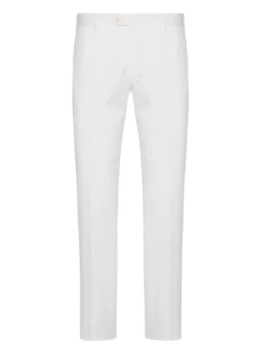 Sartoria Latorre Chino Beyaz Pamuk Elastan Pantolon - 1