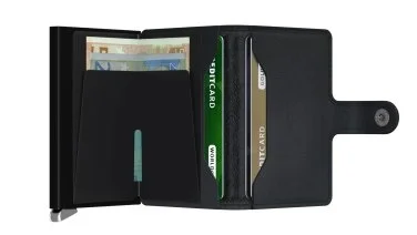 Secrid Premium Miniwallet Emboss Lines Black Cüzdan - 3