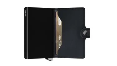 Secrid Premium Miniwallet Emboss Lines Black Cüzdan - 4