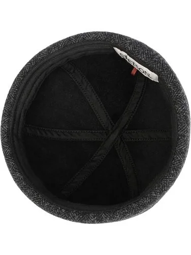 Stetson Docker Wool Herringbone Antrasit Balıksırtı Yün Şapka - 3