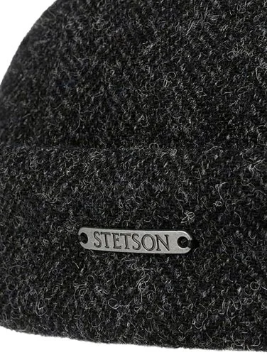 Stetson Docker Wool Herringbone Antrasit Balıksırtı Yün Şapka - 4