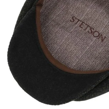 Stetson Hatteras Yün Zeytin Yeşili Kasket Şapka - 3