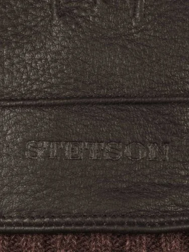 Stetson Kahverengi Geyik Derisi Kaşmir Eldiven - 2