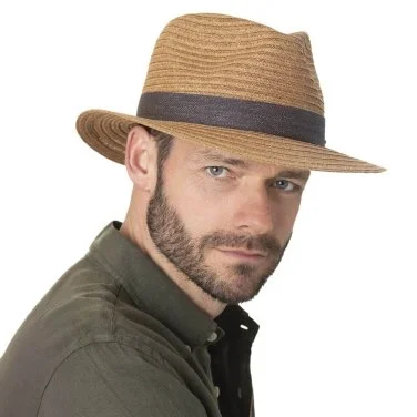 Stetson Koyu Bej Traveller Toyo Hasır Şapka - 5