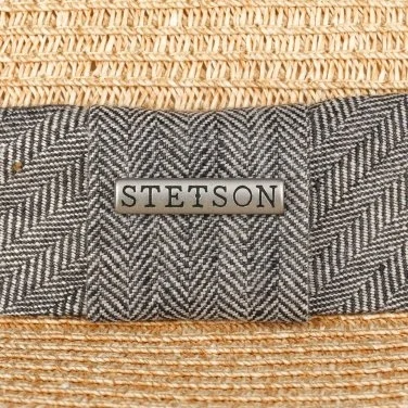 Stetson Traveller Toyo Balıksırtı Bantlı Kum Rengi Hasır Şapka - 6