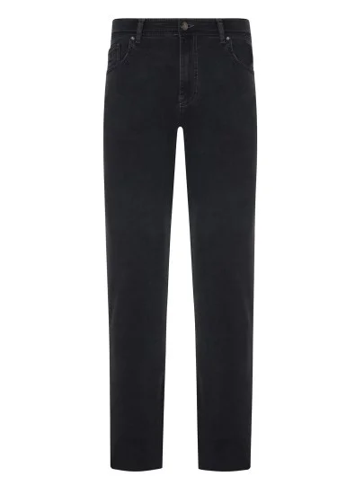Alphauomo 5 Cep Antrasit İnce Denim Regular Fit Pantolon - Alphauomo