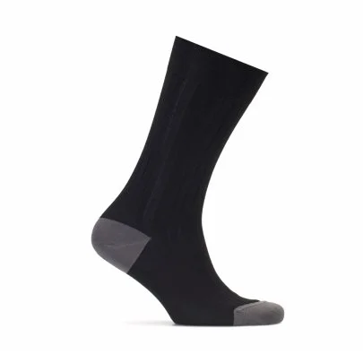 Bresciani Black Grey Socks - Bresciani 