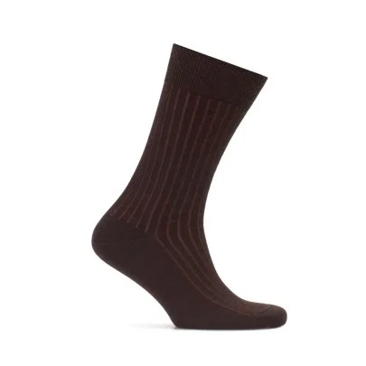 Bresciani Light Brown Striped Socks - Bresciani 