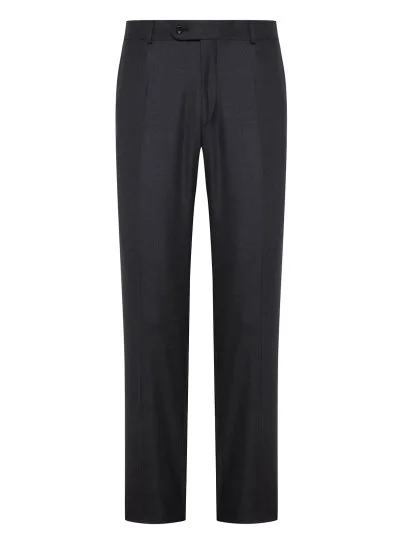 Carl Gross Carlo Barbera Gri Süper 150'S Yün Pantolon - Carl Gross