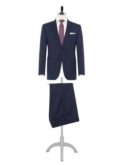 Carl Gross Air Blue Loro Piana Zeelander Natural Germirli Regular Fit Wool Suit - Carl Gross