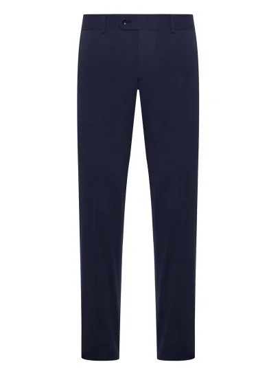 Carl Gross Navy Blue Cotton Men's Chino Trousers - Carl Gross